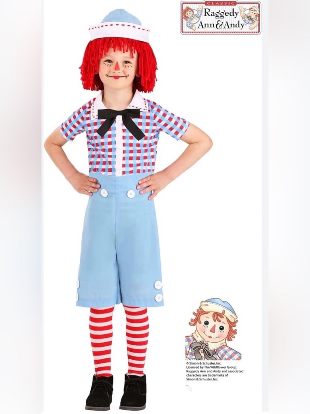 Fun Costumes Toddler Raggedy Andy Costume Andy Boys Outfit 18 months